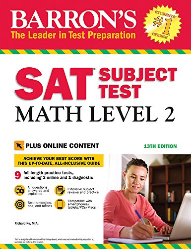 Book Cover SAT Subject Test: Math Level 2 with Online Tests (Barron's Test Prep)