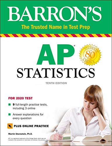 Book Cover AP Statistics with Online Tests (Barron's Test Prep)