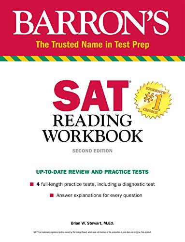 Book Cover SAT Reading Workbook (Barron's Test Prep)
