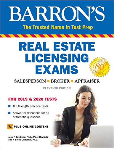 Book Cover Real Estate Licensing Exams with Online Digital Flashcards (Barron's Test Prep)
