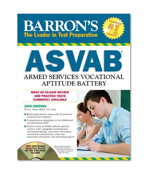 Barron's ASVAB with CD-ROM, 10th Edition
