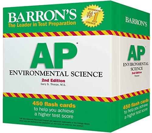 Book Cover Barron's AP Environmental Science Flash Cards, 2nd Edition