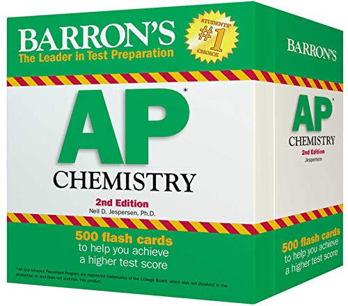 Book Cover Barron's AP Chemistry Flash Cards, 2nd Edition
