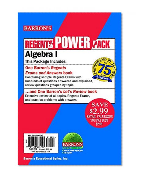 Book Cover Algebra I Power Pack (Regents Power Packs)
