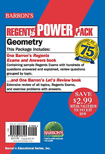 Book Cover Geometry Power Pack (Barron's Regents Power Pack)