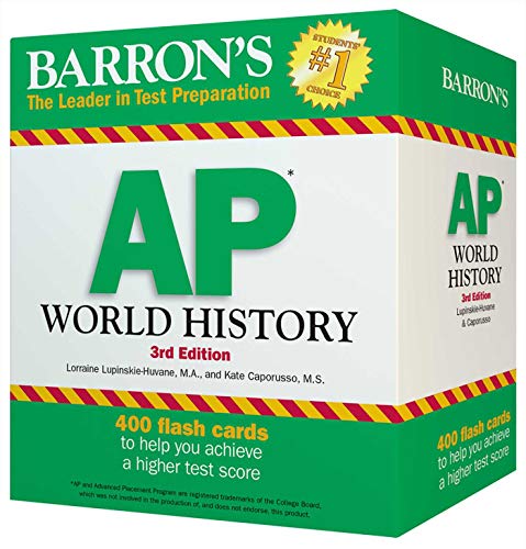 Book Cover Barron's AP World History Flash Cards, 3rd Edition (Barron's Test Prep)