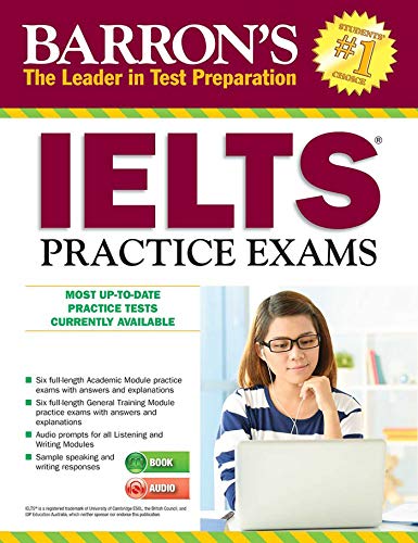 Book Cover IELTS Practice Exams with MP3 CD, 3rd Edition (Barron's Test Prep)