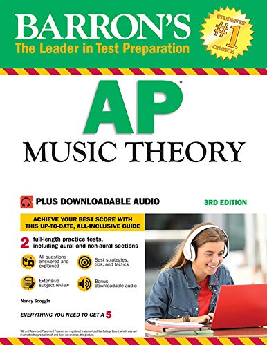 Book Cover Barron's AP Music Theory, 3rd Edition: with Downloadable Audio Files