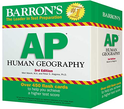 Book Cover Barron's AP Human Geography Flash Cards, 3rd Edition