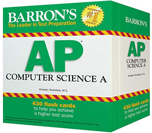 Book Cover Barron's AP Computer Science A Flash Cards