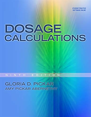 Book Cover Dosage Calculations, 9th edition