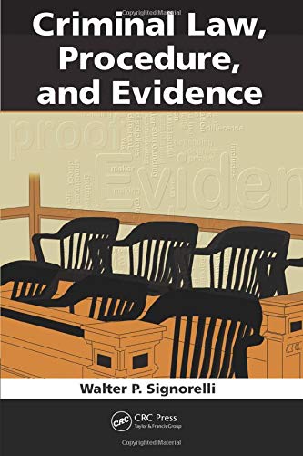 Book Cover Criminal Law, Procedure, and Evidence