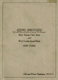 Stern Brothers Fall And Winter Fashion Catalog 1910 Reprint
