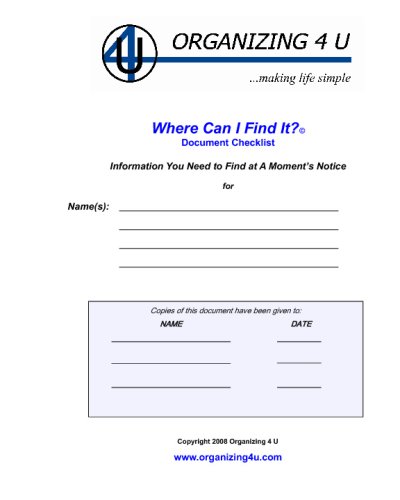 Where Can I Find It?(C): Information You Need To Find At A Moment's Notice