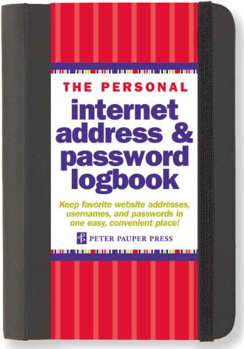 Book Cover The Personal Internet Address & Password Logbook (removable cover band for security)