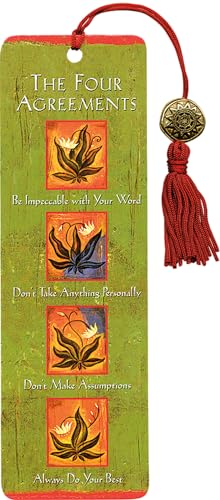 Book Cover The Four Agreements Beaded Bookmark