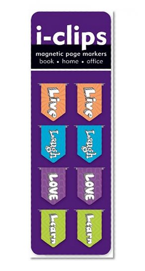 Book Cover Live, Love, Laugh, Learn i-Clips (Magnetic Bookmarks)