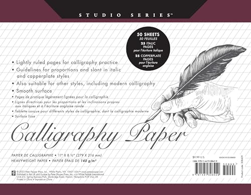 Book Cover Studio Series Calligraphy Paper Pad (set of 50 sheets)