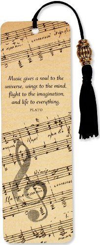 Book Cover Music Beaded Bookmark
