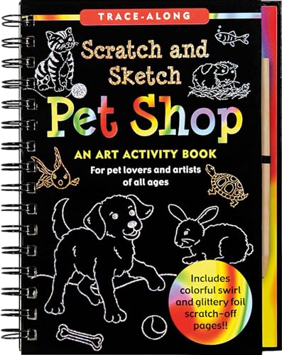 Book Cover Pet Shop Scratch and Sketch Trace-Along