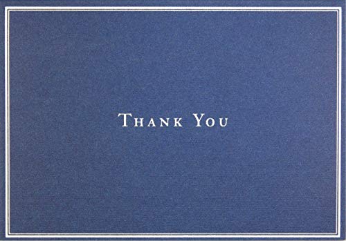 Book Cover Navy Blue Thank You Notes (Stationery, Note Cards, Boxed Cards)