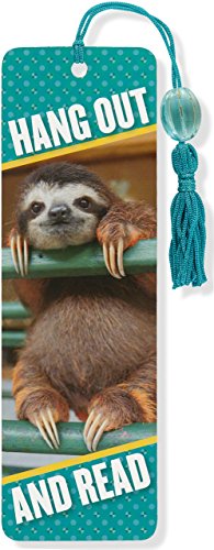 Book Cover Baby Sloth Beaded Bookmark