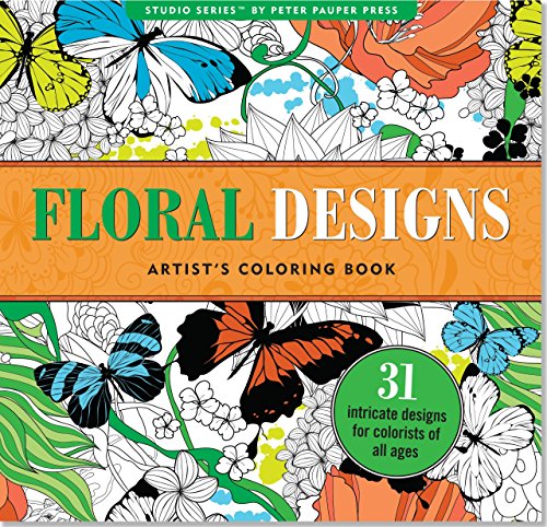Book Cover Floral Designs Adult Coloring Book (31 stress-relieving designs) (Studio)