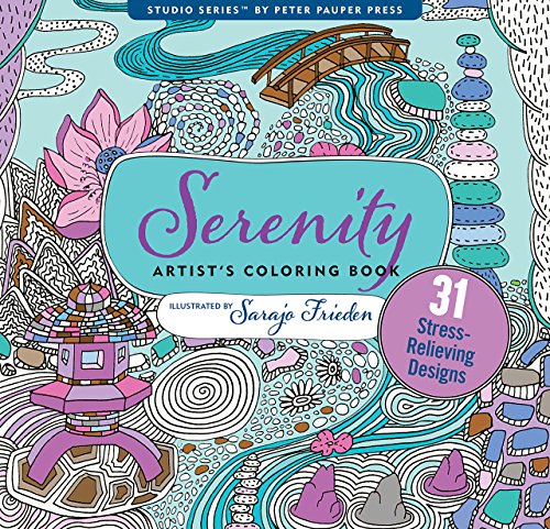Book Cover Serenity Adult Coloring Book (31 stress-relieving designs) (Studio Series Artist's Coloring Book)