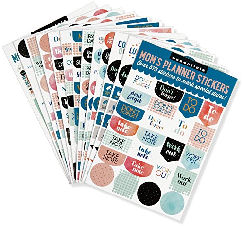 Book Cover Essentials Mom's Planner Stickers (Set of 575 Stickers)