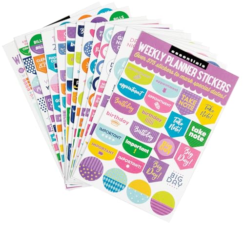 Book Cover Peter Pauper Press Essentials Weekly Planner Stickers (Set Of 575 Stickers)