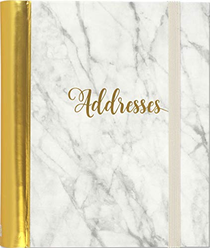 Book Cover Marble Large Address Book