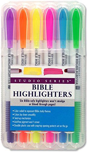 Book Cover Bible Highlighters (set of 6)