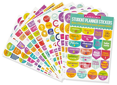 Book Cover Student Planner Stickers (Set of 575 Stickers)