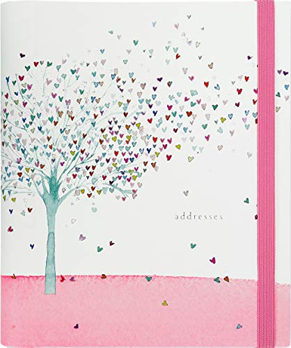 Book Cover Tree of Hearts Large Address Book