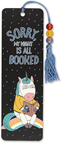 Book Cover Sorry, My Night Is All Booked Beaded Bookmark