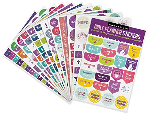 Book Cover Essentials Planner Stickers - Bible (Set of 450 Stickers)