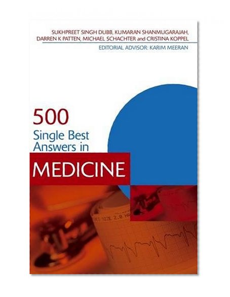 Book Cover 500 Single Best Answers in Medicine (Medical Finals Revision Series)