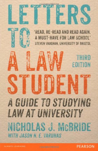 Book Cover Letters to a Law Student