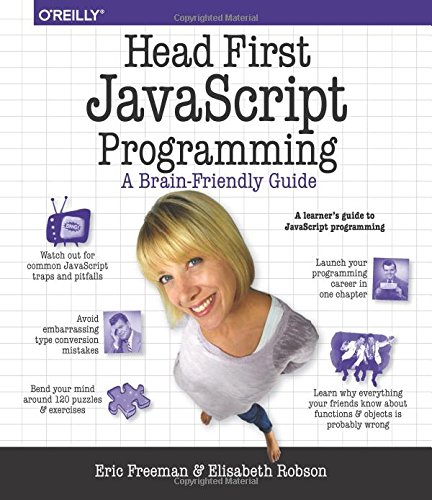 Book Cover Head First JavaScript Programming: A Brain-Friendly Guide