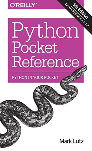 Book Cover Python Pocket Reference: Python In Your Pocket (Pocket Reference (O'Reilly))