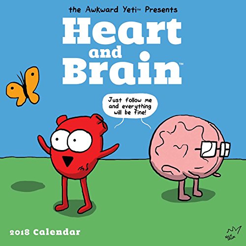 Book Cover Heart and Brain 2018 Wall Calendar