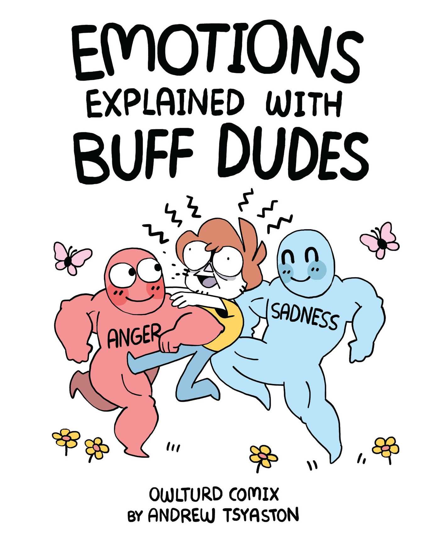 Book Cover Emotions Explained with Buff Dudes: Owlturd Comix