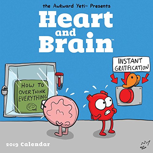 Book Cover Heart and Brain 2019 Wall Calendar