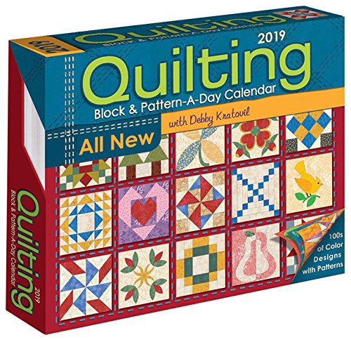 Book Cover Quilting Block & Pattern-a-Day 2019 Calendar