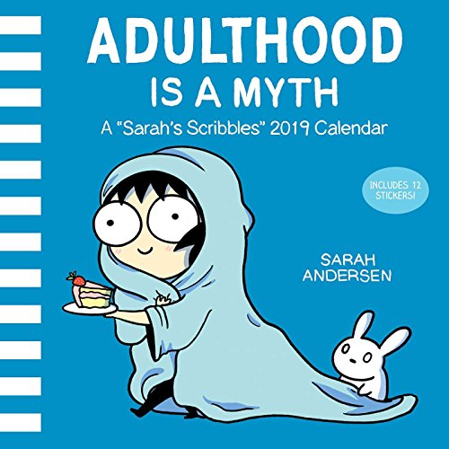 Book Cover Sarah's Scribbles 2019 Wall Calendar: Adulthood is a Myth