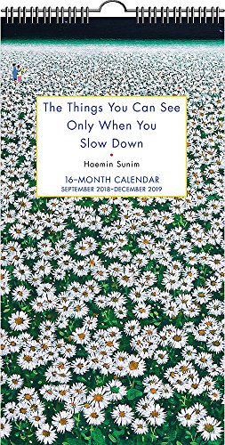 Book Cover The Things You Can See Only When You Slow Down 16-Month 2018-2019 Wall Calendar: September 2018-December 2019