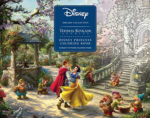 Book Cover Disney Dreams Collection Thomas Kinkade Studios Disney Princess Coloring Poster Book