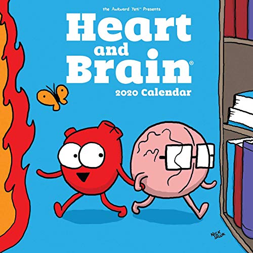 Book Cover Heart and Brain 2020 Wall Calendar