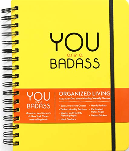 Book Cover You Are a Badass 17-Month 2019-2020 Monthly/Weekly Planning Calendar