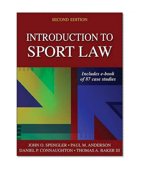 Book Cover Introduction to Sport Law With Case Studies in Sport Law 2nd Edition